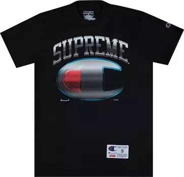 Футболка Supreme Champion Chrome Short-Sleeve Top 'Black', черный