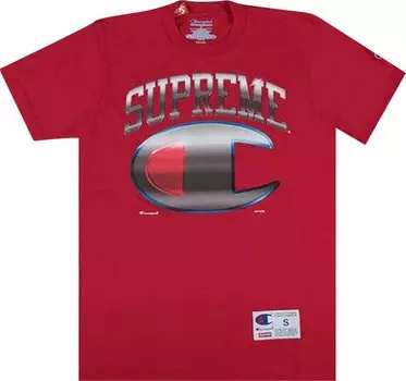 Футболка Supreme Champion Chrome Short-Sleeve Top 'Red', красный
