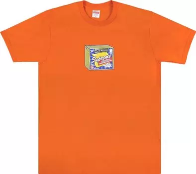 Футболка Supreme Cheese Tee 'Orange', оранжевый