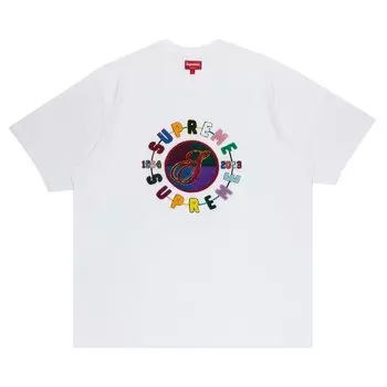 Футболка Supreme Chenille Crest Short-Sleeve Top 'White', белый