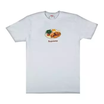 Футболка Supreme Chicken Dinner Tee 'White', белый