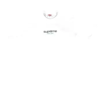 Футболка Supreme Classic Logo Tee 'White', белый