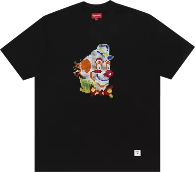 Футболка Supreme Clown Sequin Short-Sleeve Top 'Black', черный
