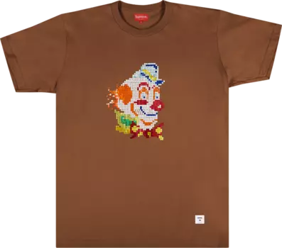 Футболка Supreme Clown Sequin Short-Sleeve Top 'Brown', коричневый