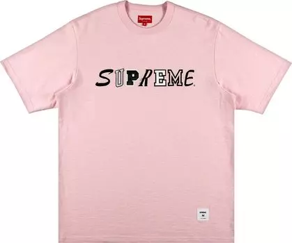 Футболка Supreme Collage Logo Short-Sleeve Top 'Pink', розовый