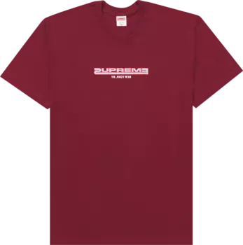 Футболка Supreme Connected Tee 'Burgundy', красный