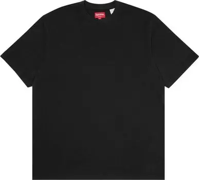 Футболка Supreme Contrast Appliqu Short-Sleeve Top 'Black', черный