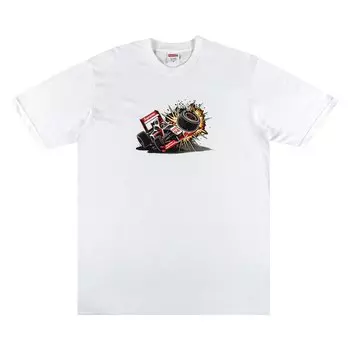 Футболка Supreme Crash Tee 'White', белый
