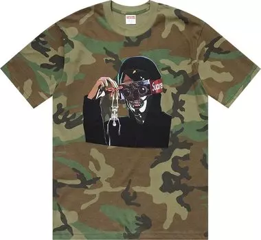 Футболка Supreme Creeper Tee 'Woodland Camo', разноцветный