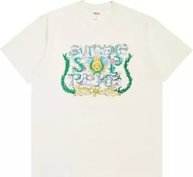 Футболка Supreme Crest Tee 'Natural', кремовый