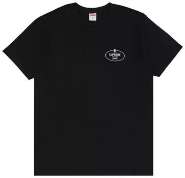 Футболка Supreme Crest Tee 'Black', черный