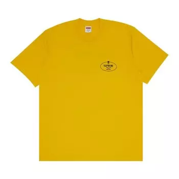 Футболка Supreme Crest Tee Yellow, желтый