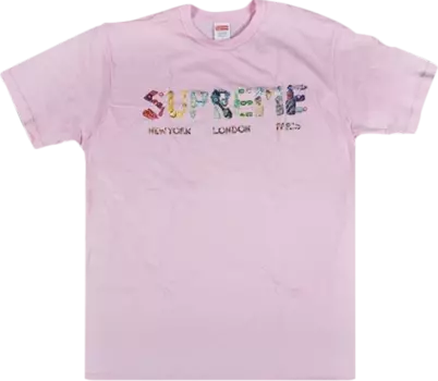 Футболка Supreme Crystals T-Shirt 'Pink', розовый