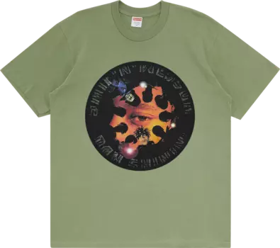 Футболка Supreme Dah Shinin' Tee 'Light Olive', зеленый