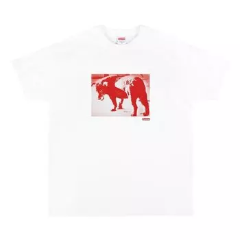 Футболка Supreme Daid_ Moriyama Dog Tee 'White', белый