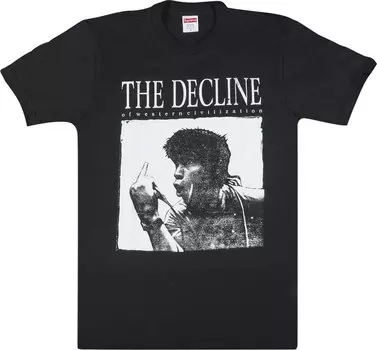 Футболка Supreme Decline Of Western Civilization T-Shirt 'Black', черный