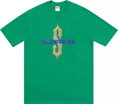 Футболка Supreme Diamonds Tee 'Green', зеленый