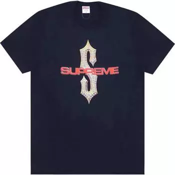 Футболка Supreme Diamonds, темно-синий