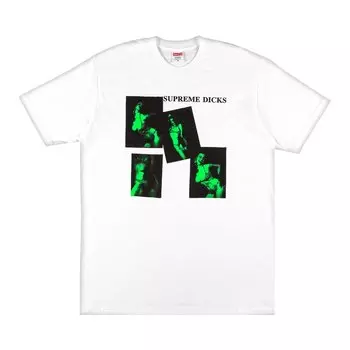 Футболка Supreme Dicks Tee 'White', белый