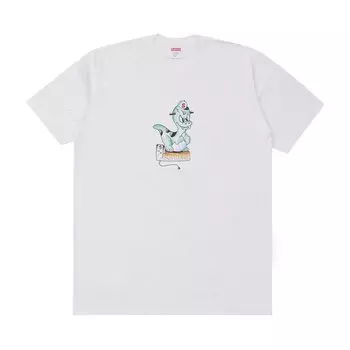 Футболка Supreme Dinosaur Tee 'White', белый