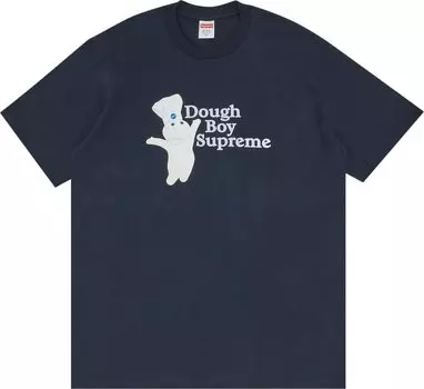 Футболка Supreme Doughboy Tee 'Navy', синий