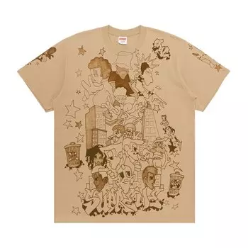 Футболка Supreme Downtown цвета хаки