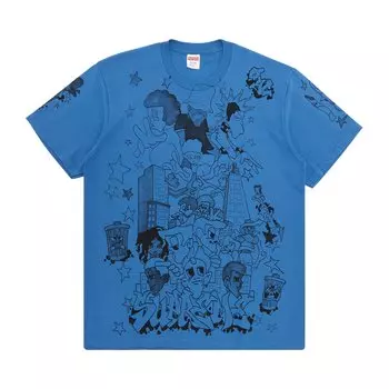 Футболка Supreme Downtown Fade Blue