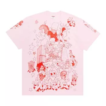 Футболка Supreme Downtown, светло-розовая