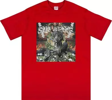 Футболка Supreme Dragon Tee 'Red', красный