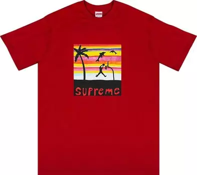 Футболка Supreme Dunk Tee 'Red', красный