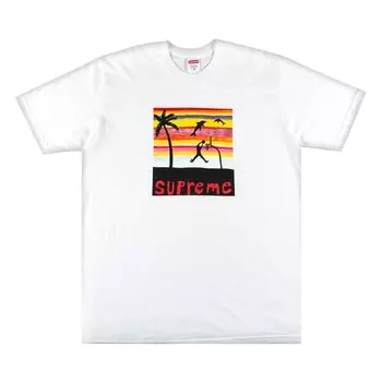 Футболка Supreme Dunk Tee 'White', белый