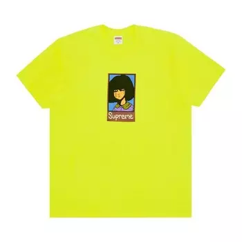 Футболка Supreme Emo Tee, цвет Fluorescent Yellow