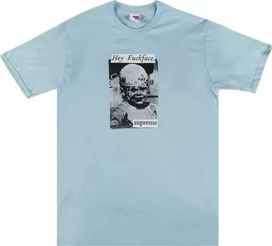 Футболка Supreme f*ck Face Tee 'Pale Blue', синий