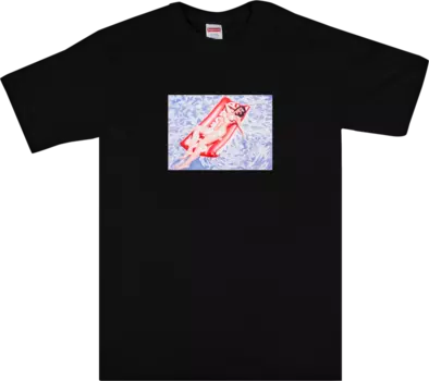 Футболка Supreme Float Tee 'Black', черный