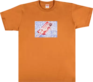 Футболка Supreme Float Tee 'Burnt Orange', оранжевый