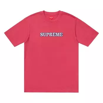 Футболка Supreme Floral Logo Tee Dusty Red, красный