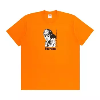 Футболка Supreme Freaking Out Оранжевая