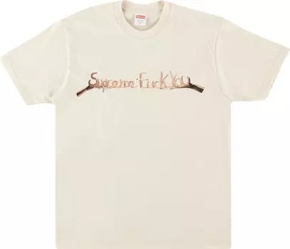 Футболка Supreme f*ck You Tee 'Natural', кремовый