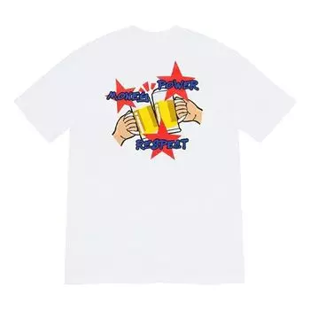 Футболка Supreme FW19 Week 17 Money Power Respect Tee, белый
