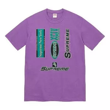 Футболка Supreme FW21 Week 1 Multi Logos Tee, мультиколор
