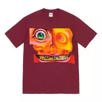 Футболка Supreme FW21 Week 7 Face Tee Round Neck Printing Short Sleeve Unisex Black, черный