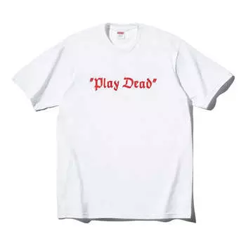 Футболка Supreme FW22 Week 14 Play DeadTee T, белый