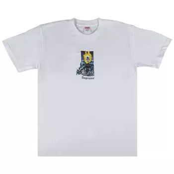 Футболка Supreme Ghost Rider T-Shirt 'White', белый