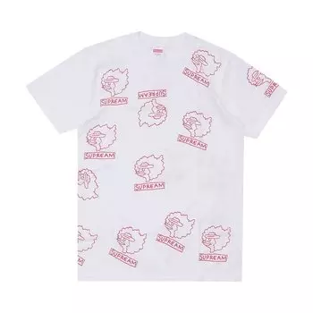 Футболка Supreme Gonz Heads Tee 'White', белый