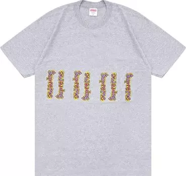 Футболка Supreme Gonz Logo Tee 'Heather Grey', серый