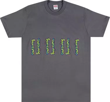 Футболка Supreme Gonz Logo Tee 'Warm Grey', серый