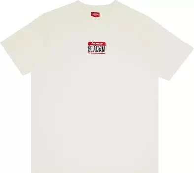 Футболка Supreme Gonz Nametag Short-Sleeve Top 'Natural', кремовый
