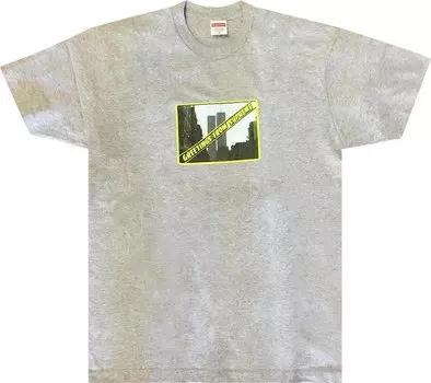 Футболка Supreme Greetings Tee 'Heather Grey', серый