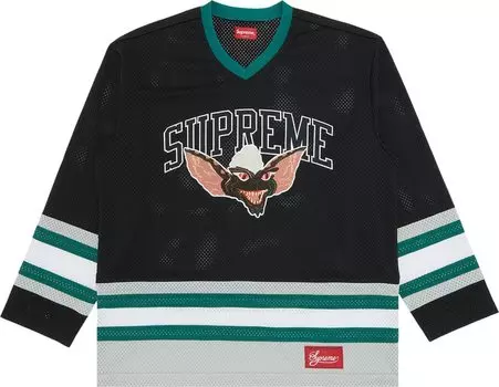 Футболка Supreme Gremlins Hockey Jersey 'Black', черный