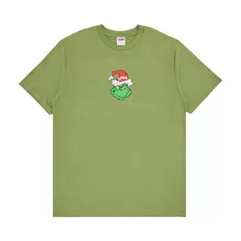 Футболка Supreme Grinch Tee Moss, зеленый